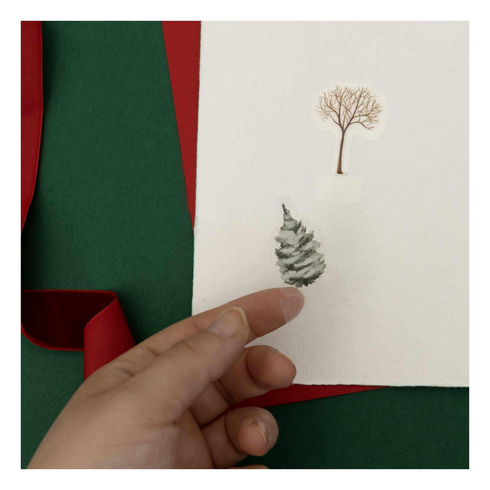 Winter’s Garden Clear Stickers 7 Pieces 2 Winter’s Garden Clear Stickers 7 Pieces