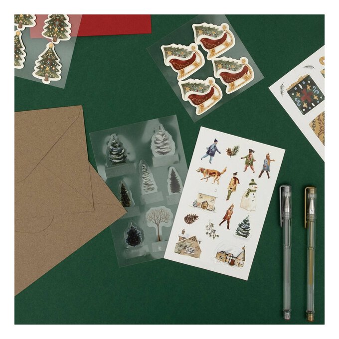 Winter’s Garden Clear Stickers 7 Pieces 3 Winter’s Garden Clear Stickers 7 Pieces