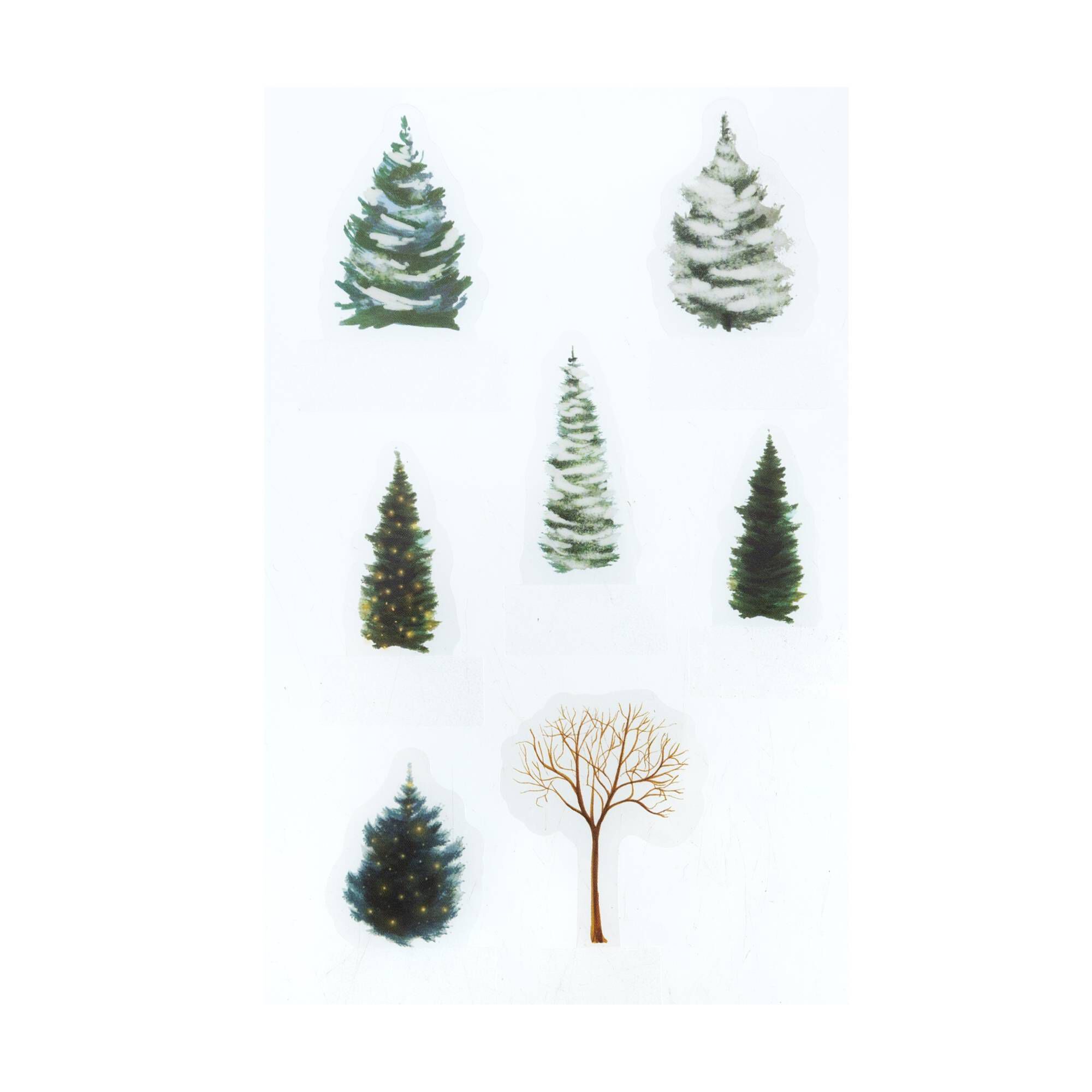 Winter’s Garden Clear Stickers 7 Pieces 4 Winter’s Garden Clear Stickers 7 Pieces