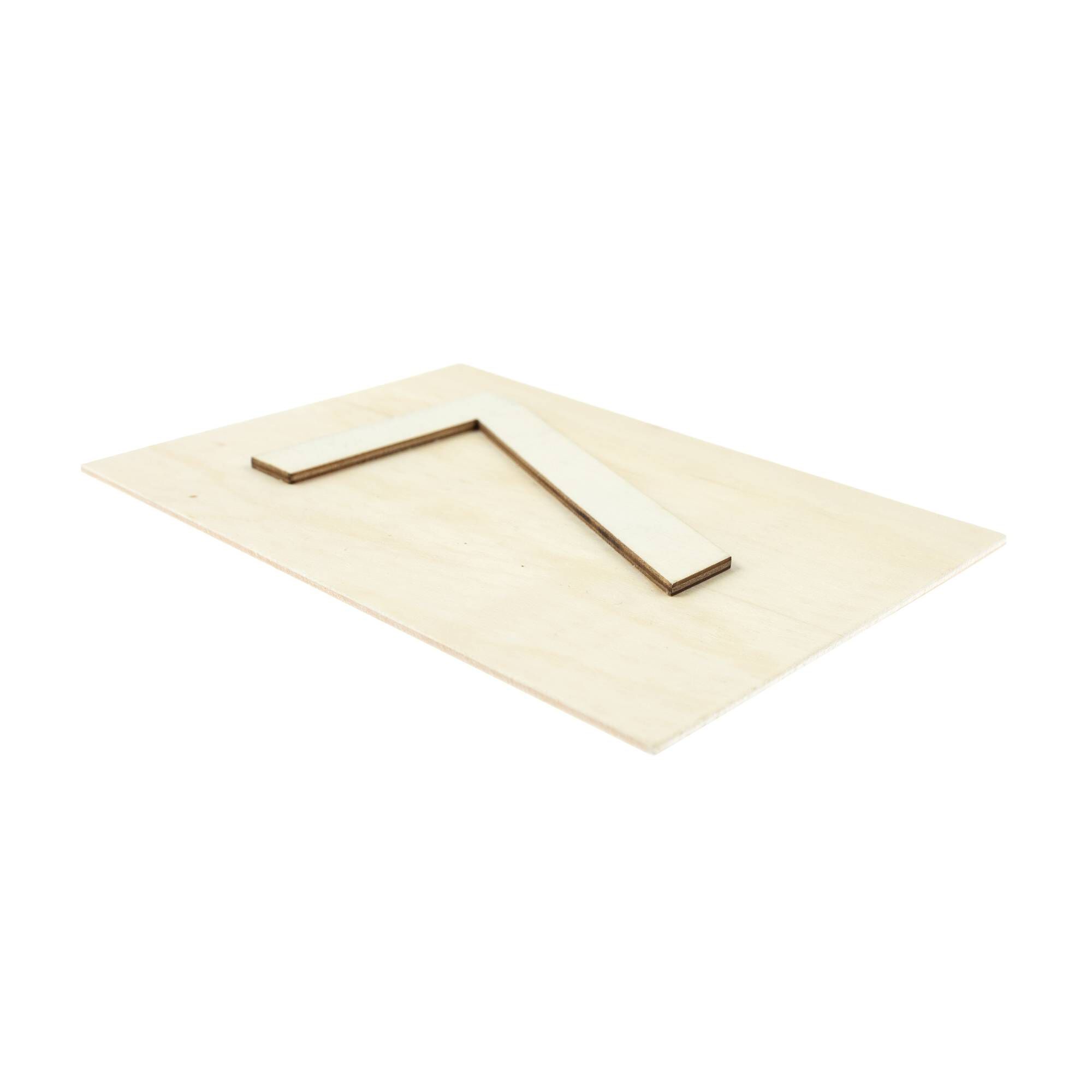 Wooden Number 7 Plaque 10cm x 15cm 3 Wooden Number 7 Plaque 10cm x 15cm