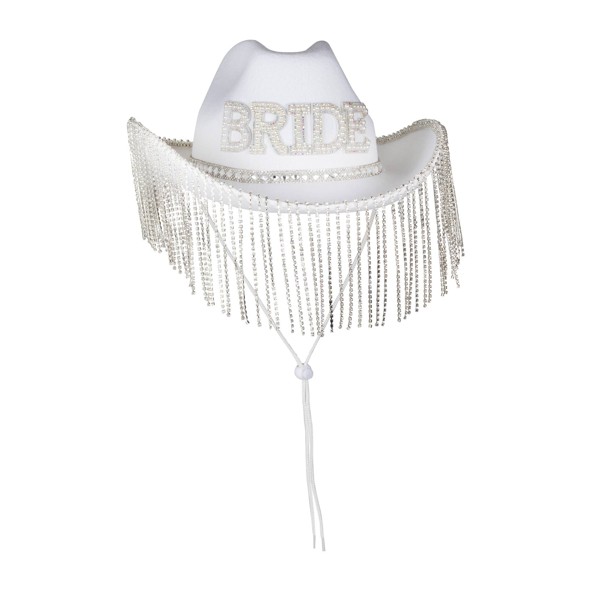 Ginger Ray White Embellished Bride Cowboy Hat 1 Ginger Ray White Embellished Bride Cowboy Hat