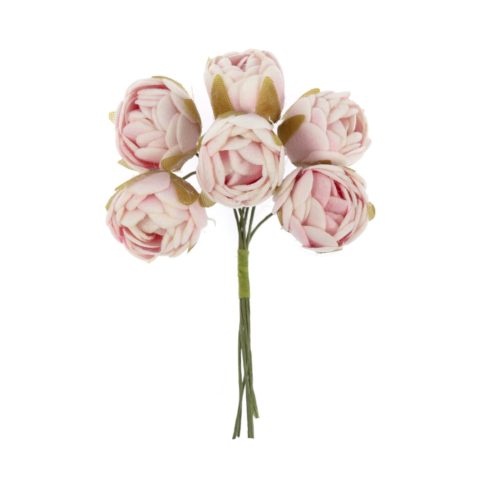 Pink Round Petite Flower Picks 6 Pieces 1 Pink Round Petite Flower Picks 6 Pieces