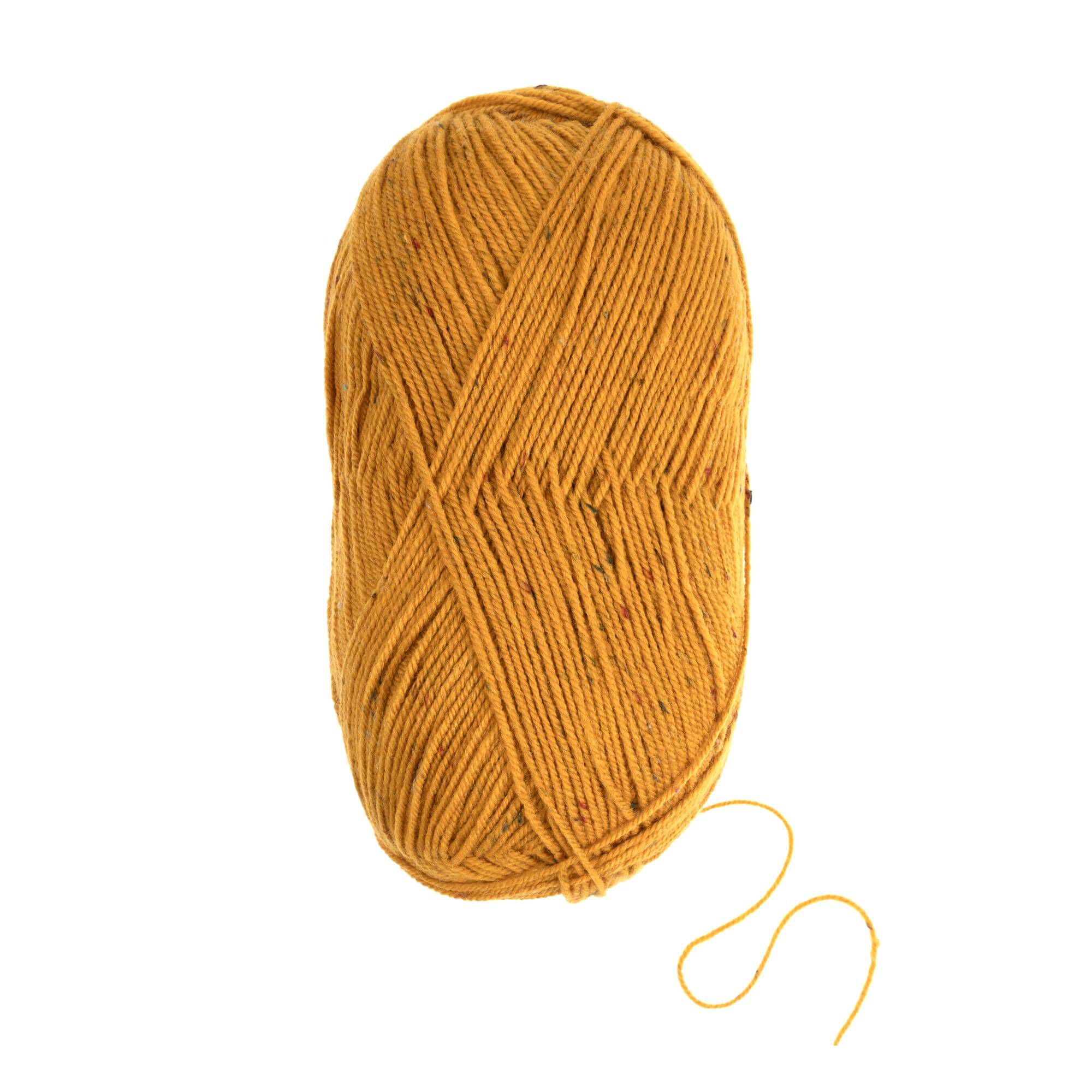 James C Brett Mustard Rustic Aran Tweed 400g 3 James C Brett Mustard Rustic Aran Tweed 400g