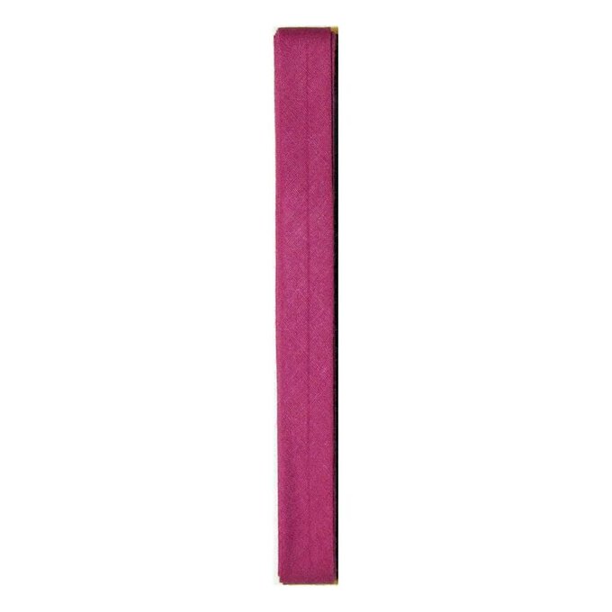 Pink Poly Cotton Bias Binding 12mm x 2.5m 1 Pink Poly Cotton Bias Binding 12mm x 2.5m