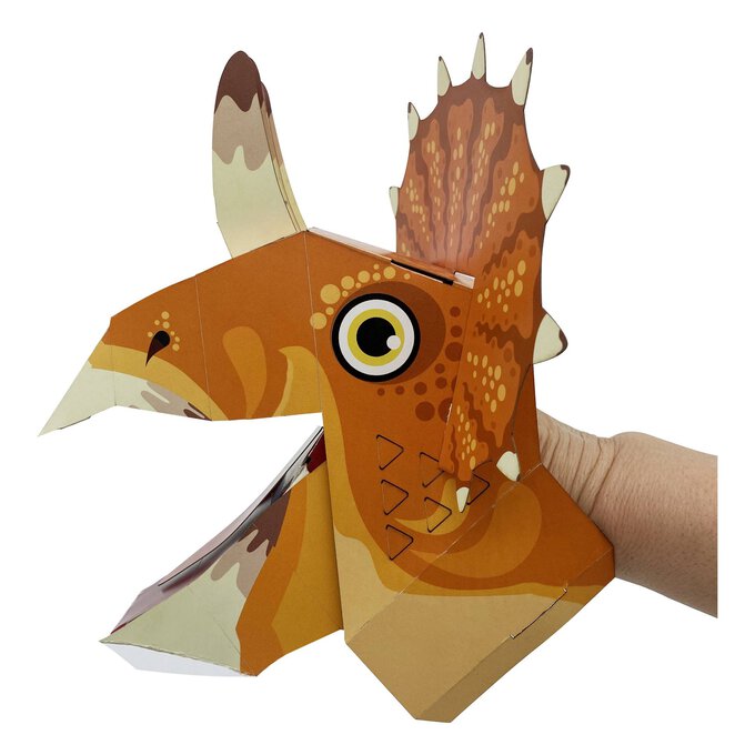 Make a Moving Mouth Triceratops Puppet Kit 2 Make a Moving Mouth Triceratops Puppet Kit