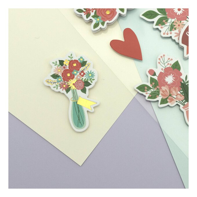Flower Bouquet Card Toppers 8 Pack 2 Flower Bouquet Card Toppers 8 Pack