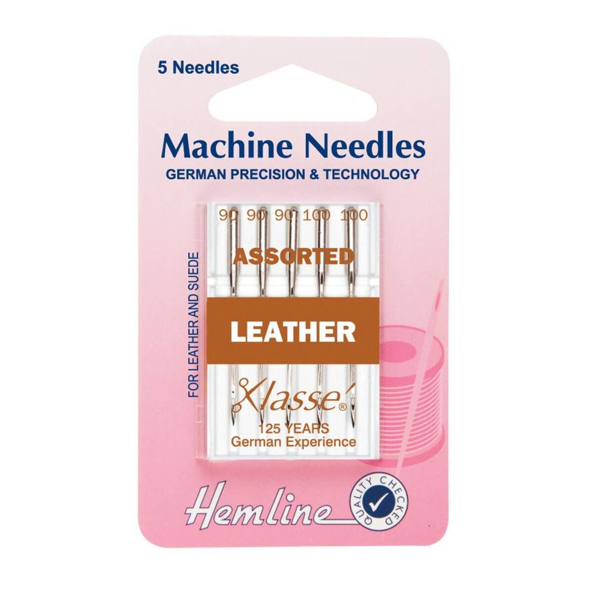 Hemline Assorted Leather Machine Needle 5 Pack 1 Hemline Assorted Leather Machine Needle 5 Pack