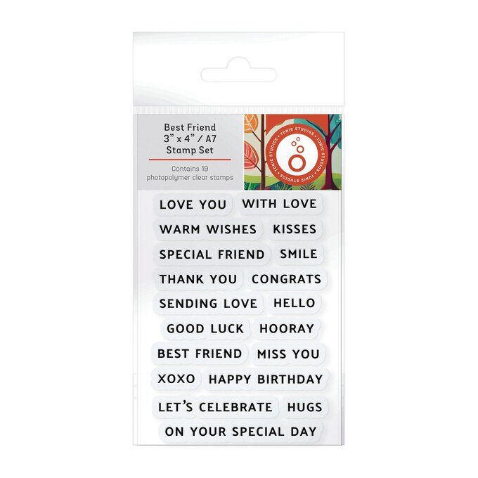 Tonic Studios Best Friend Stamp Set 19 Pieces 1 Tonic Studios Best Friend Stamp Set 19 Pieces