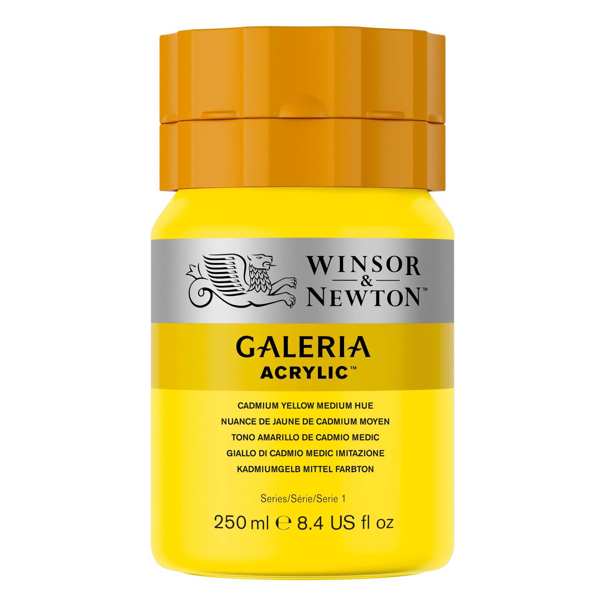 Winsor & Newton Galeria Cadmium Yellow Hue Acrylic Paint 250ml 1 Winsor & Newton Galeria Cadmium Yellow Hue Acrylic Paint 250ml