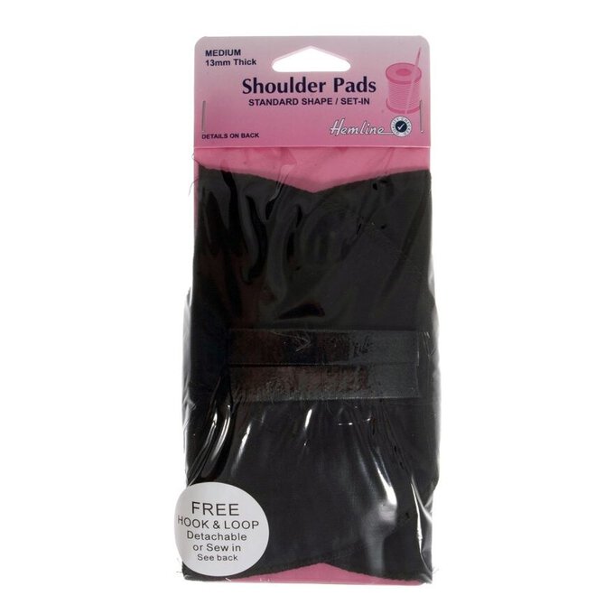 Hemline Black Sholder Pad Medium 1 Hemline Black Sholder Pad Medium