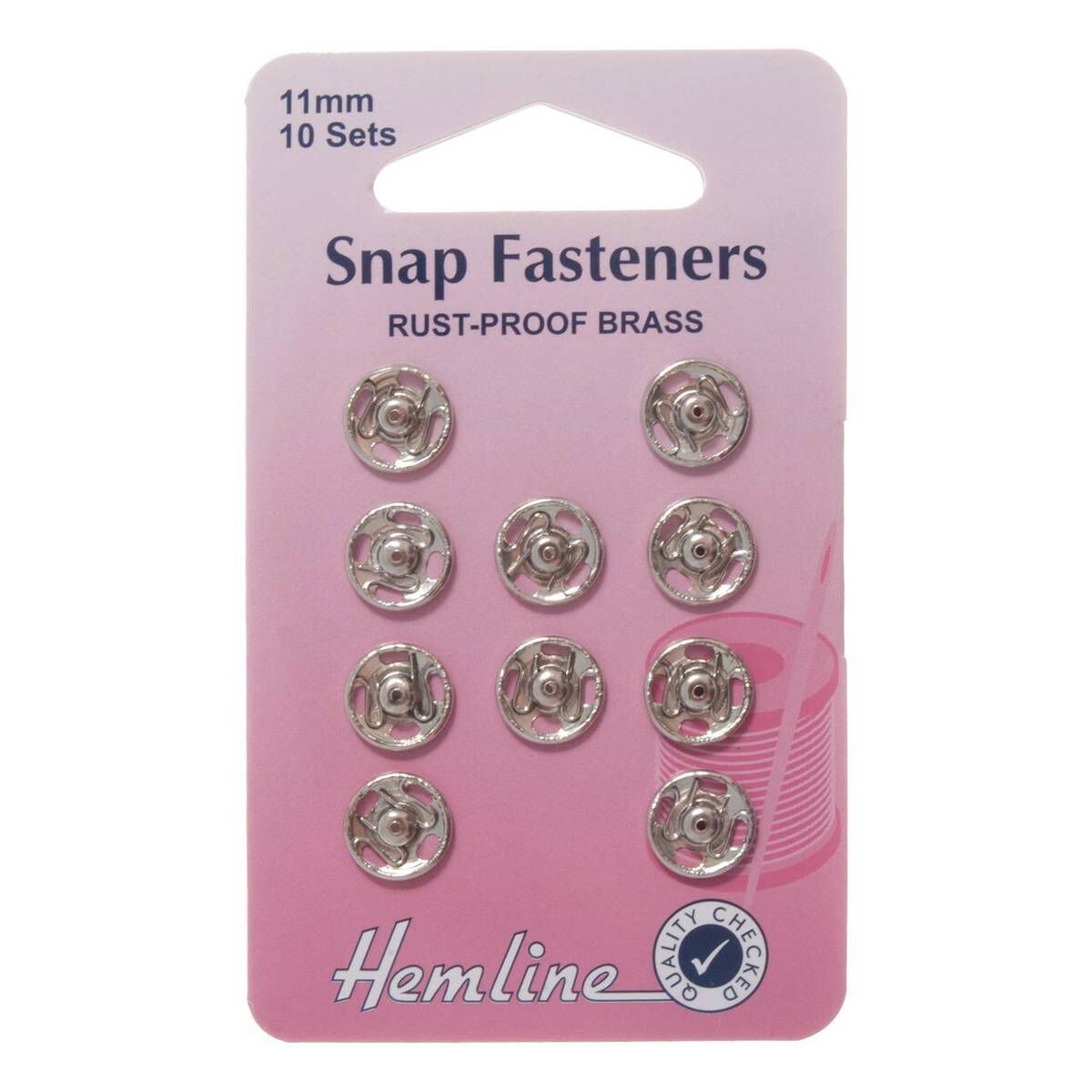 Hemline Snap Fasteners 11mm 10 Pack 1 Hemline Snap Fasteners 11mm 10 Pack