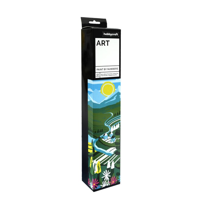 Mountain Vista Paint by Numbers Canvas Roll 1 Mountain Vista Paint by Numbers Canvas Roll