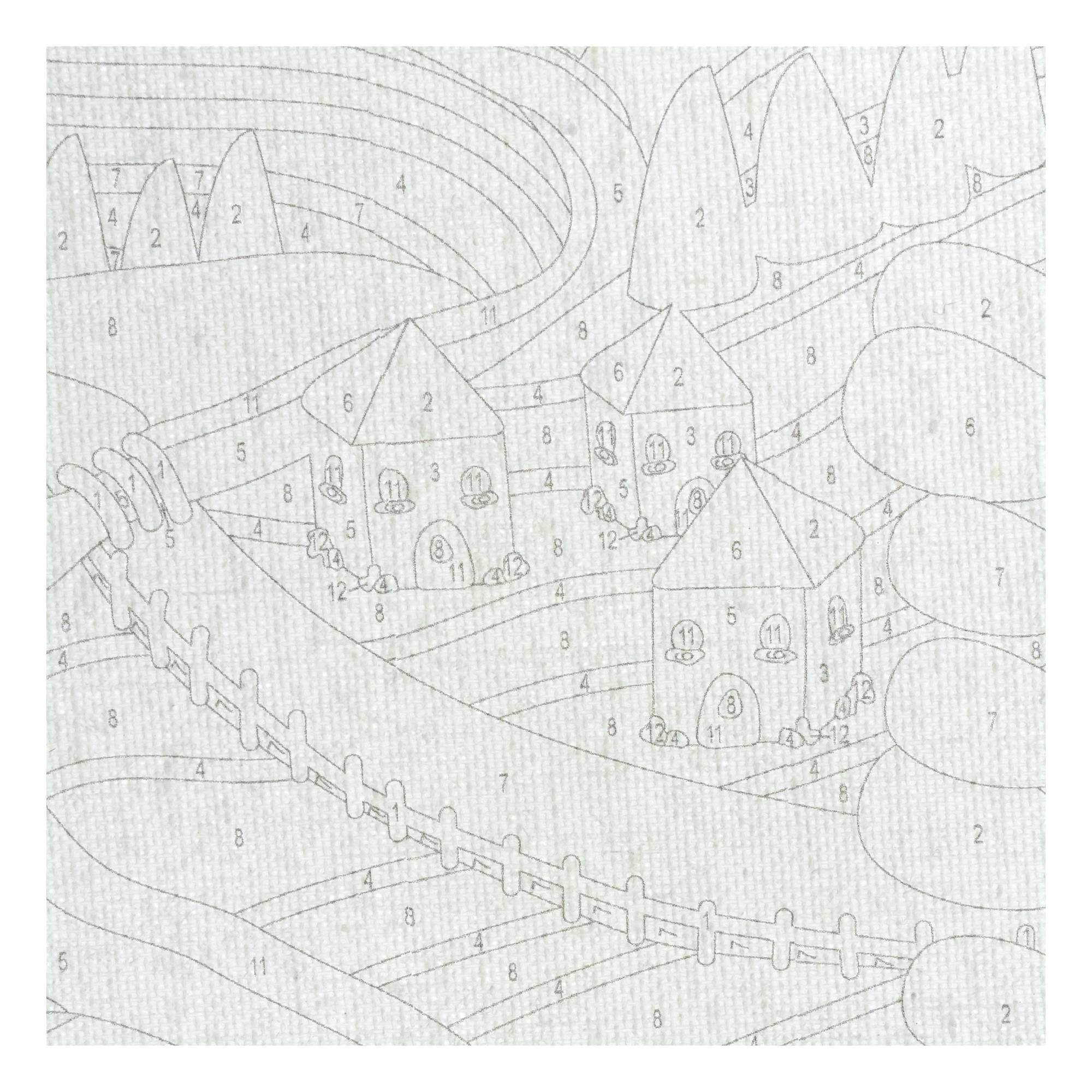 Mountain Vista Paint by Numbers Canvas Roll 5 Mountain Vista Paint by Numbers Canvas Roll