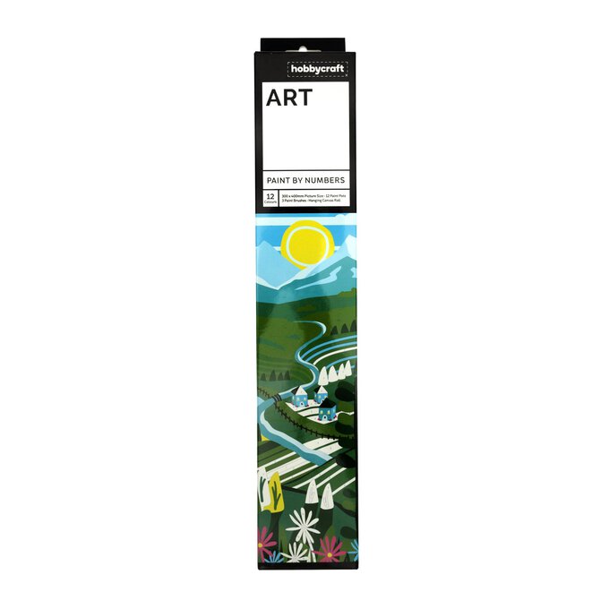 Mountain Vista Paint by Numbers Canvas Roll 6 Mountain Vista Paint by Numbers Canvas Roll