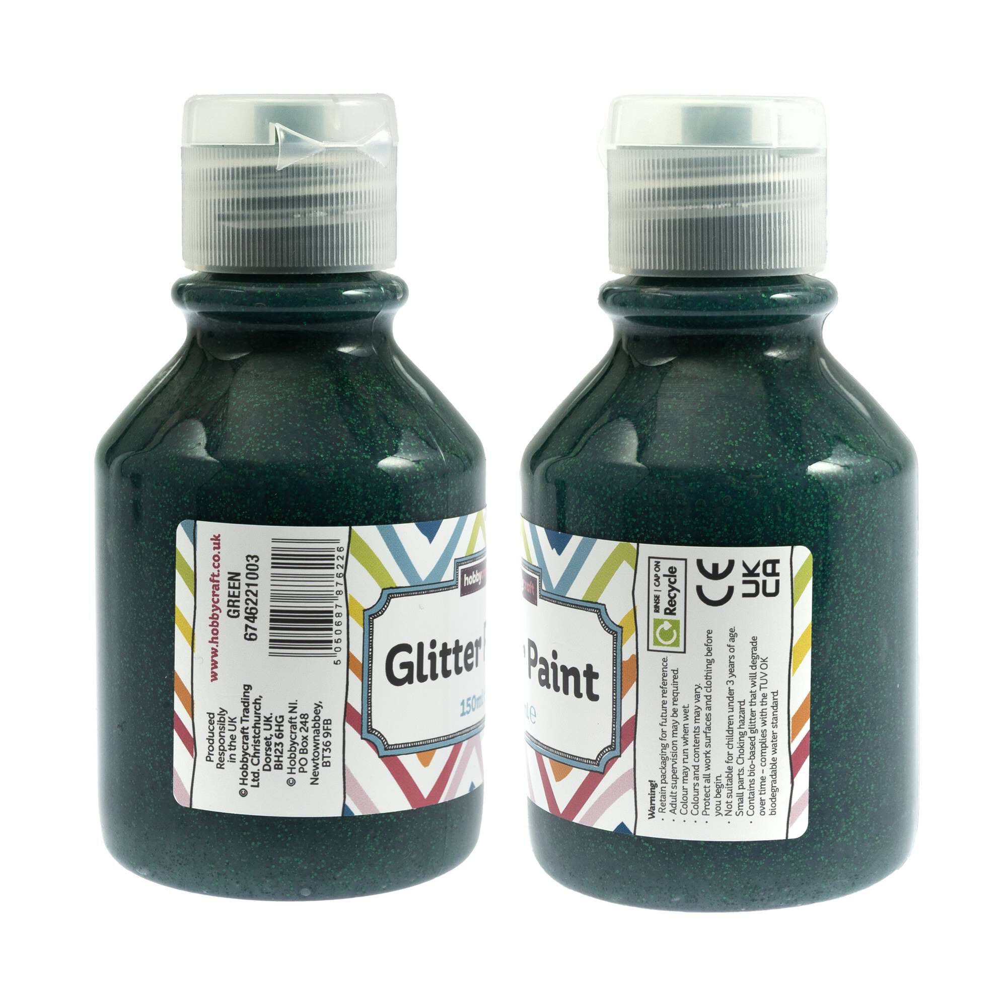 Green Glitter Paint 150ml 5 Green Glitter Paint 150ml