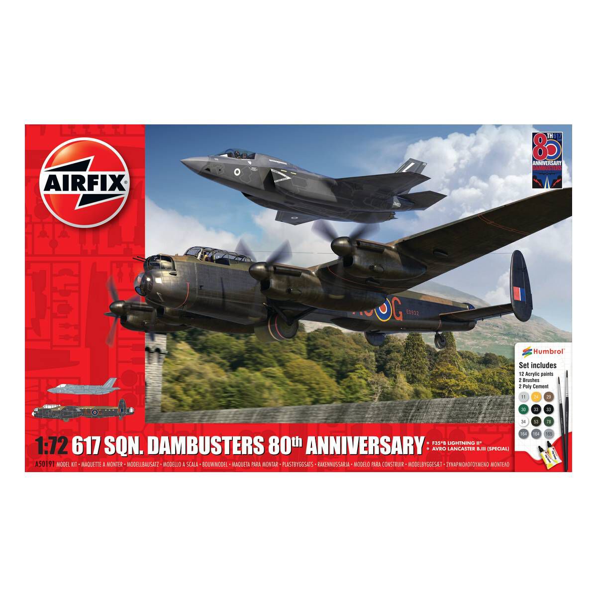 Airfix 617 Sqn. Dambusters 80th Anniversary Gift Set 1:72 1 Airfix 617 Sqn. Dambusters 80th Anniversary Gift Set 1:72
