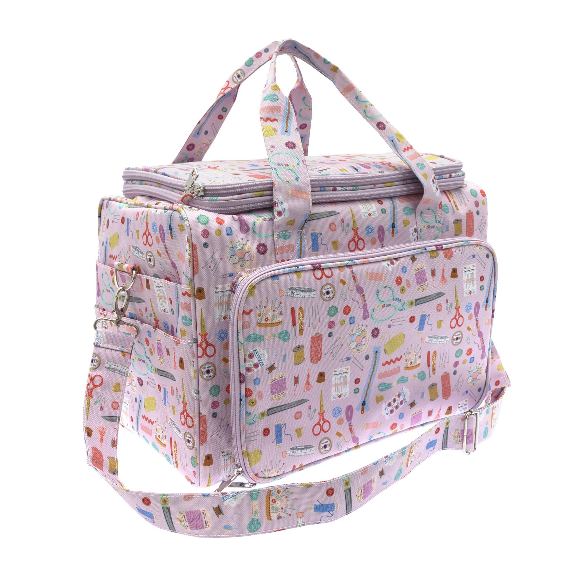Lilac Sewing Notions Large Craft Project Bag 1 Lilac Sewing Notions Large Craft Project Bag