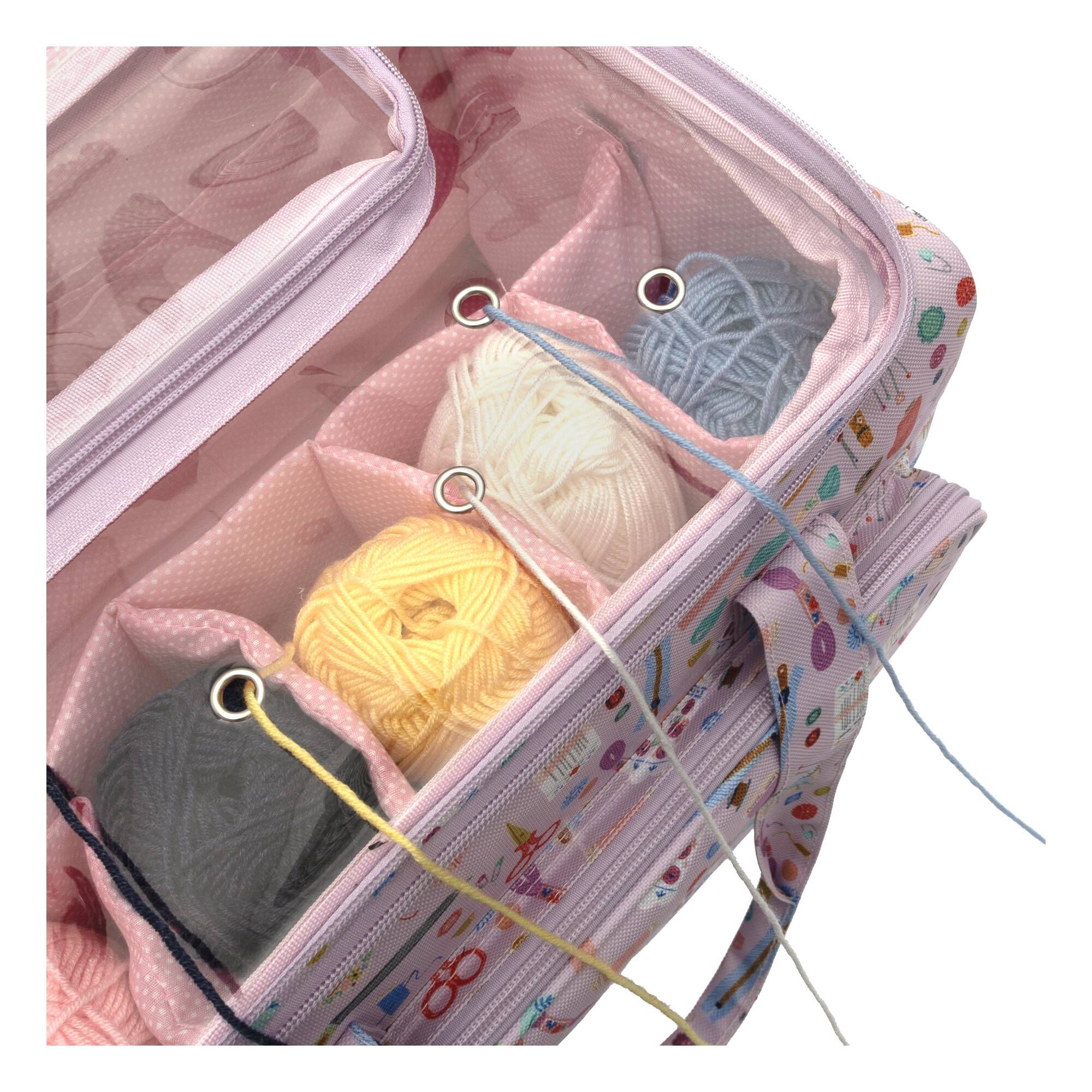 Lilac Sewing Notions Large Craft Project Bag 5 Lilac Sewing Notions Large Craft Project Bag