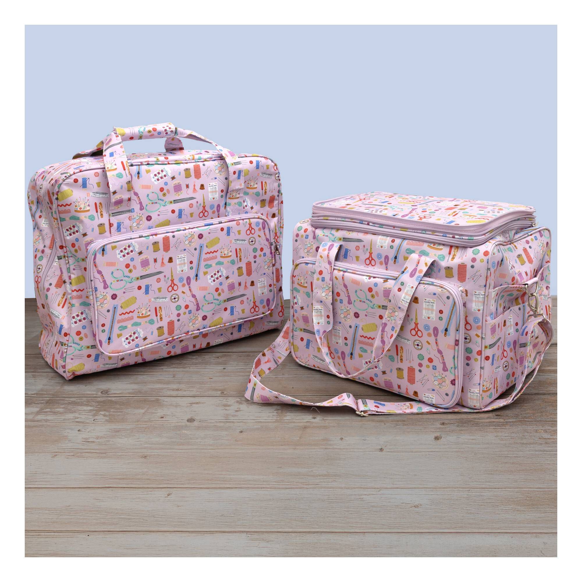 Lilac Sewing Notions Large Craft Project Bag 6 Lilac Sewing Notions Large Craft Project Bag
