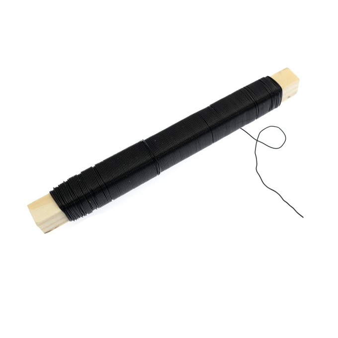 Black Metallic Wire 0.5mm x 25m 1 Black Metallic Wire 0.5mm x 25m