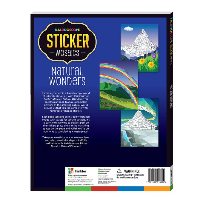 Kaleidoscope Sticker Mosaics Flora and Fauna 4 Kaleidoscope Sticker Mosaics Flora and Fauna