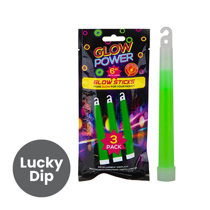 Assorted Glow Stick Hangers 3 Pack