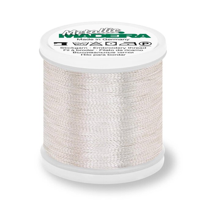 Madeira Silver Metallic 40 Thread 200m 1 Madeira Silver Metallic 40 Thread 200m