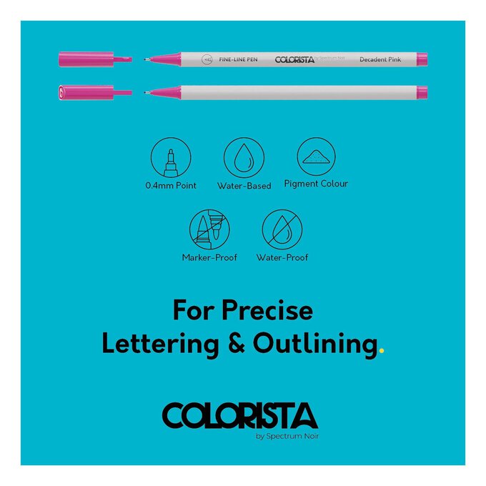 Colorista Vivid Expressions Fine Line Pens 8 Pack 4 Colorista Vivid Expressions Fine Line Pens 8 Pack