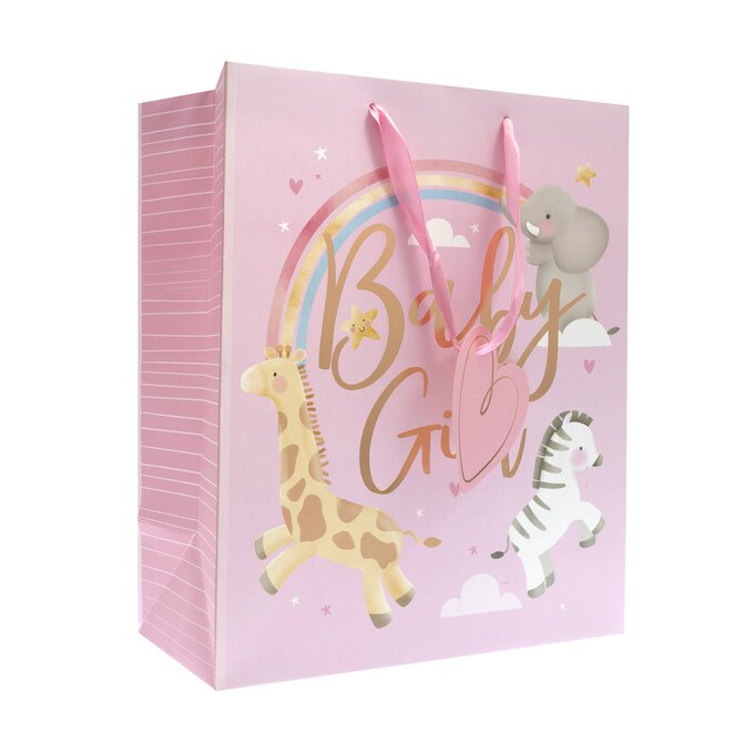 Baby Girl Gift Bag 26.5cm x 33cm 