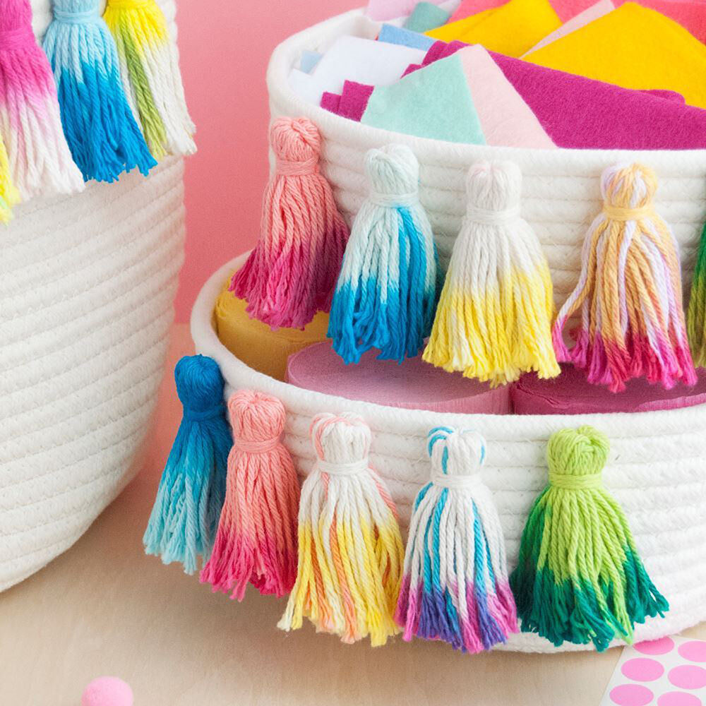 How to Make Tie Dye Tassels