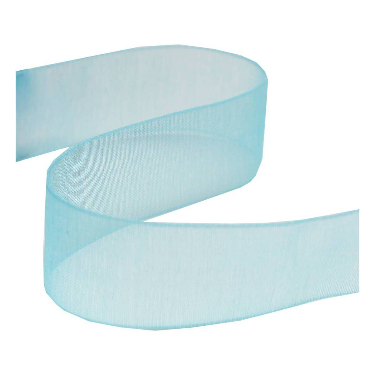 Sky Blue Organdie Ribbon 20mm x 5m 1 Sky Blue Organdie Ribbon 20mm x 5m