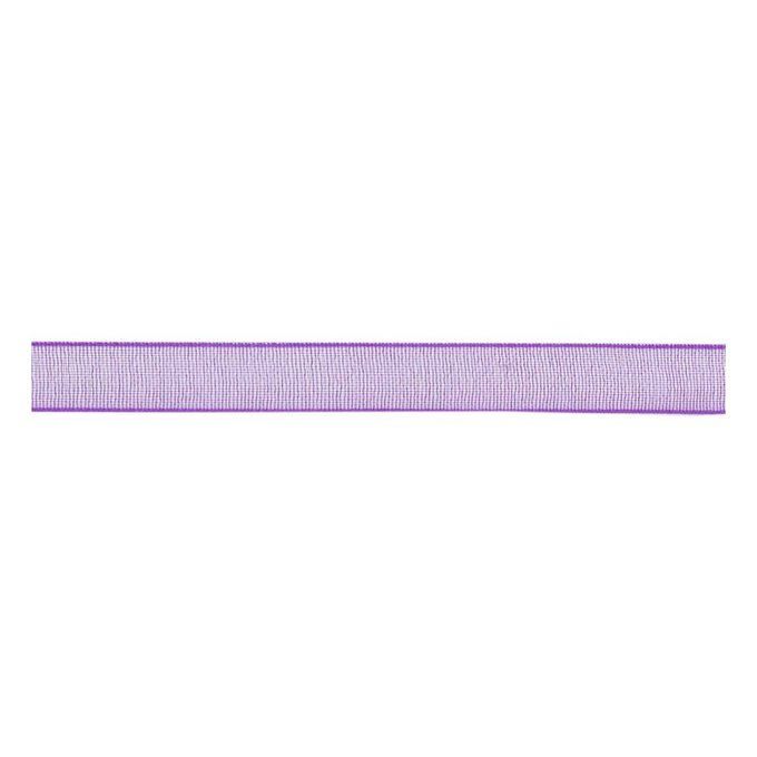 Purple Organdie Ribbon 6mm x 8m 2 Purple Organdie Ribbon 6mm x 8m
