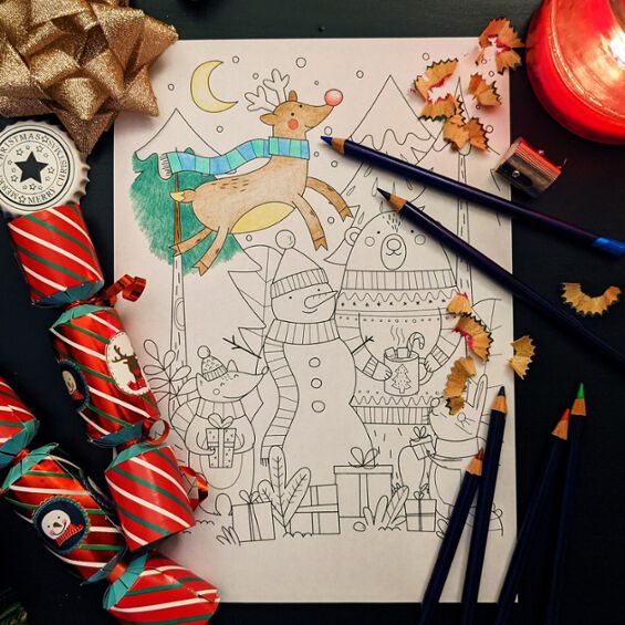 FREE Christmas Colouring Downloads 1 FREE Christmas Colouring Downloads