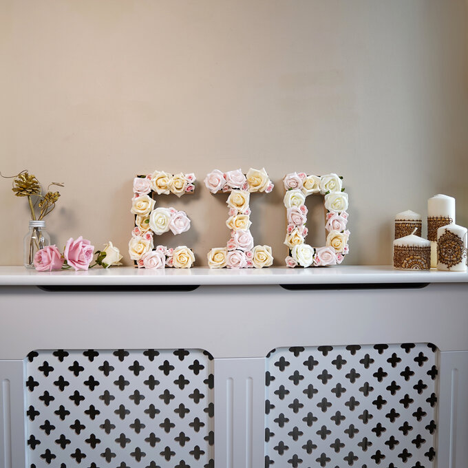 How to Make Floral Letters for Eid