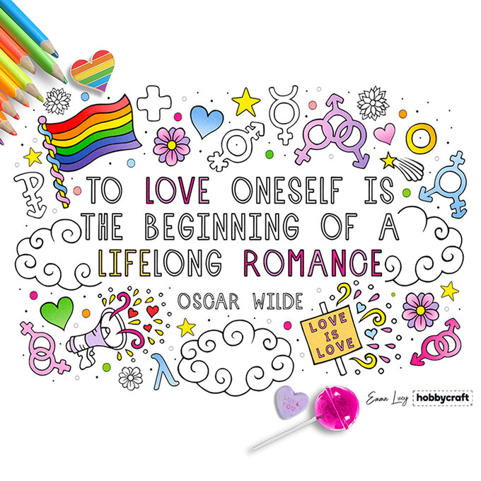 2 FREE Downloadable Pride Colouring Sheets
