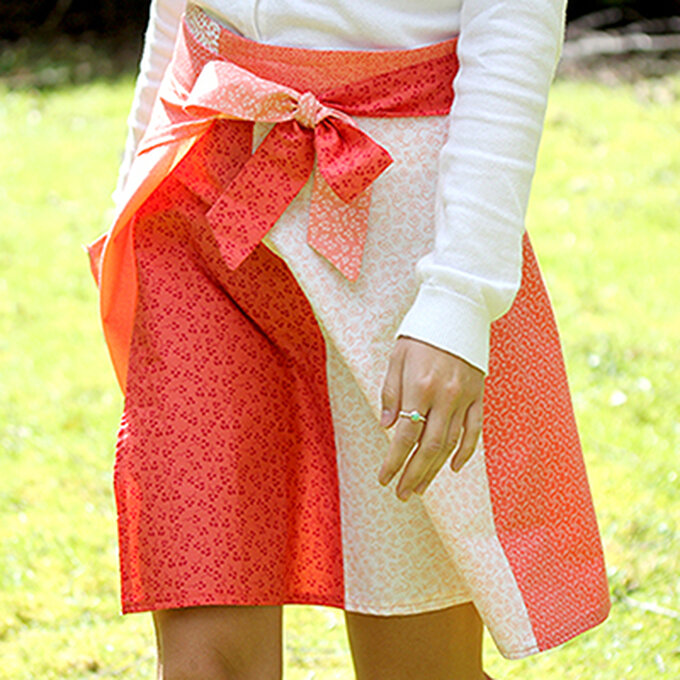 How to Sew a Wrap Skirt from Fat Quarters 1 How to Sew a Wrap Skirt from Fat Quarters
