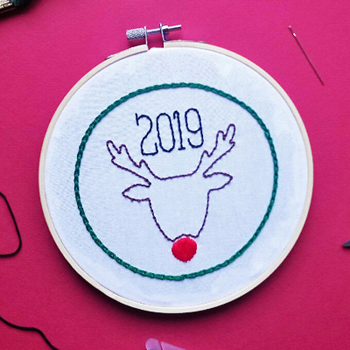 Cricut: How to Make an Embroidered Reindeer 1 Cricut: How to Make an Embroidered Reindeer