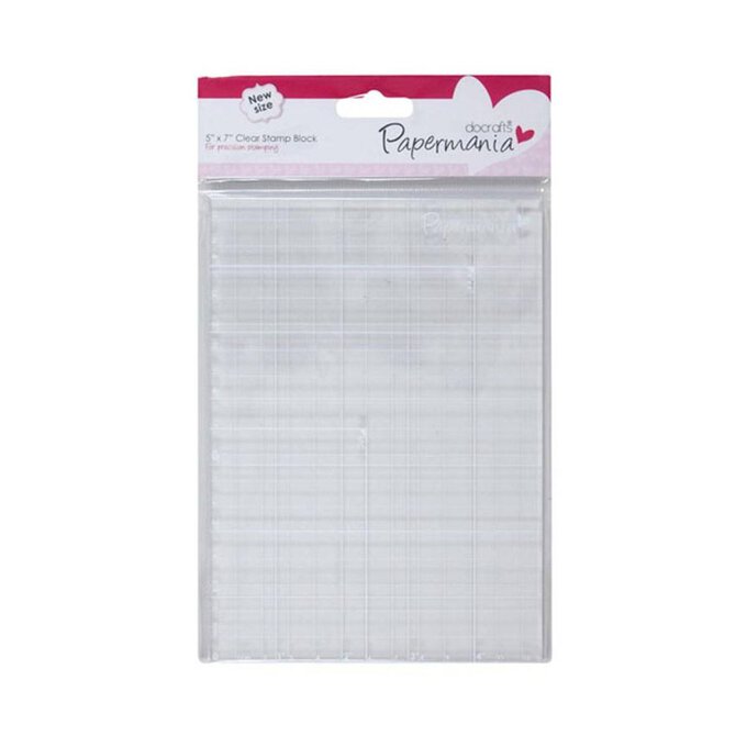 Papermania Clear Stamp Block 13cm x 18cm 