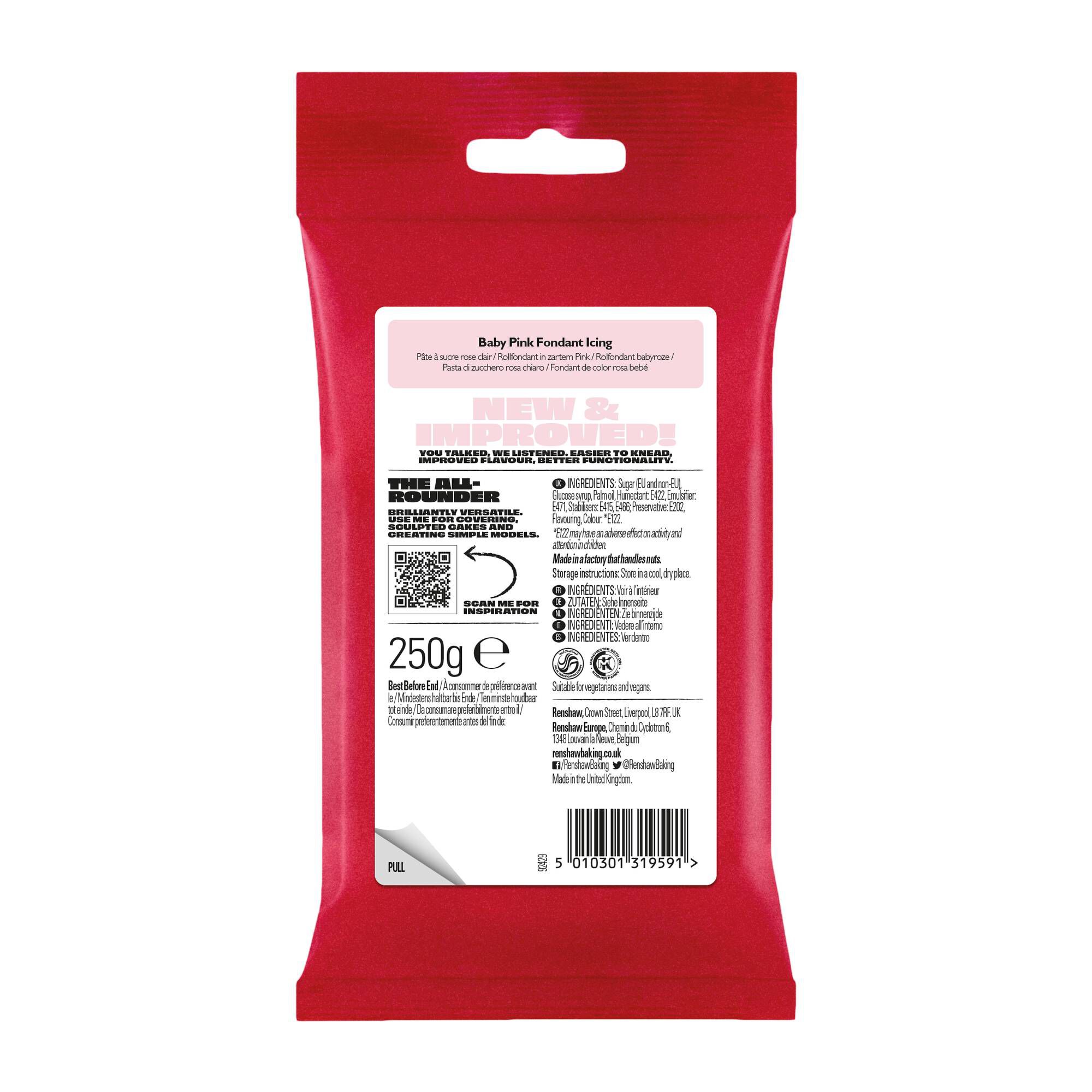 Renshaw Ready To Roll Baby Pink Icing 250g 2 Renshaw Ready To Roll Baby Pink Icing 250g