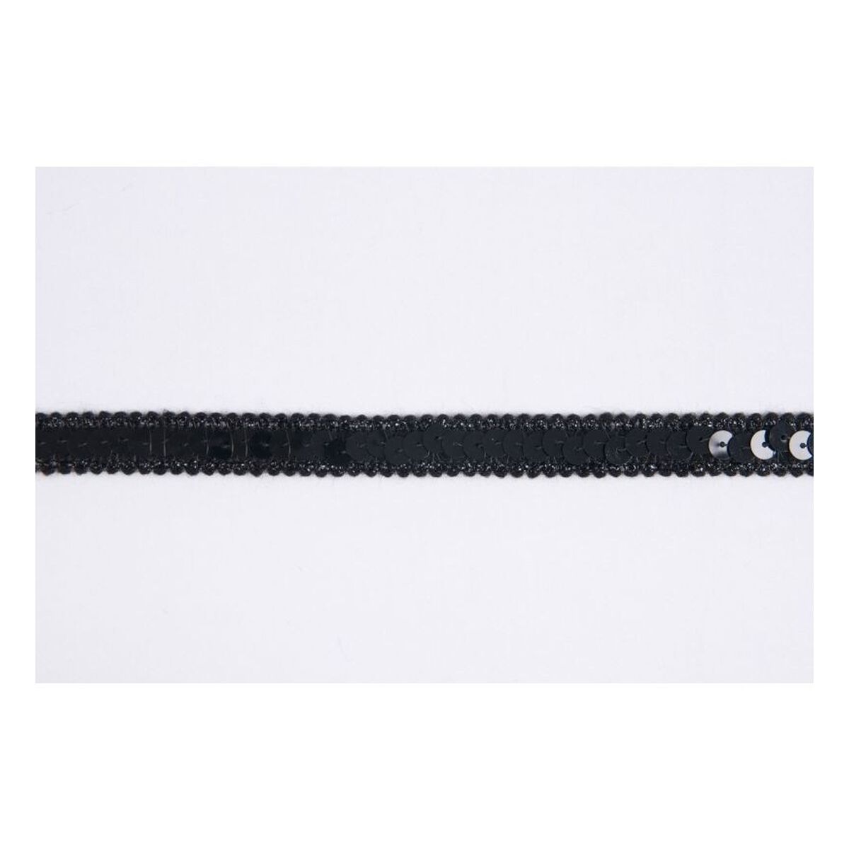 Black Metallic-Edged Sequin Trim by the Metre 1 Black Metallic-Edged Sequin Trim by the Metre