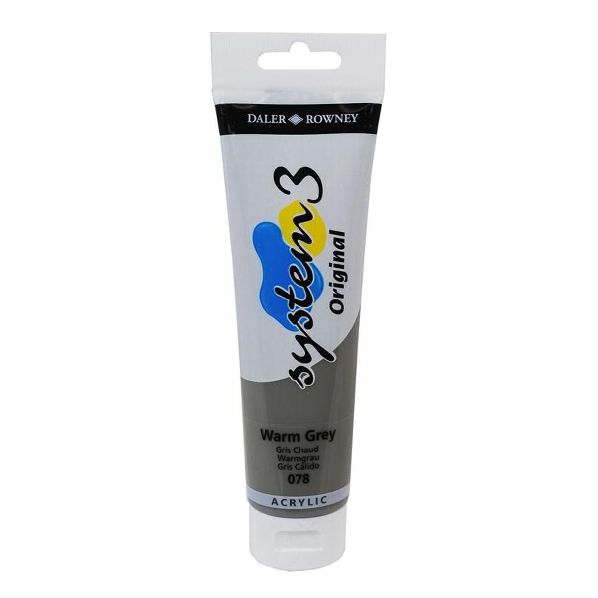 Daler-Rowney System3 Warm Grey Acrylic Paint 150ml 1 Daler-Rowney System3 Warm Grey Acrylic Paint 150ml