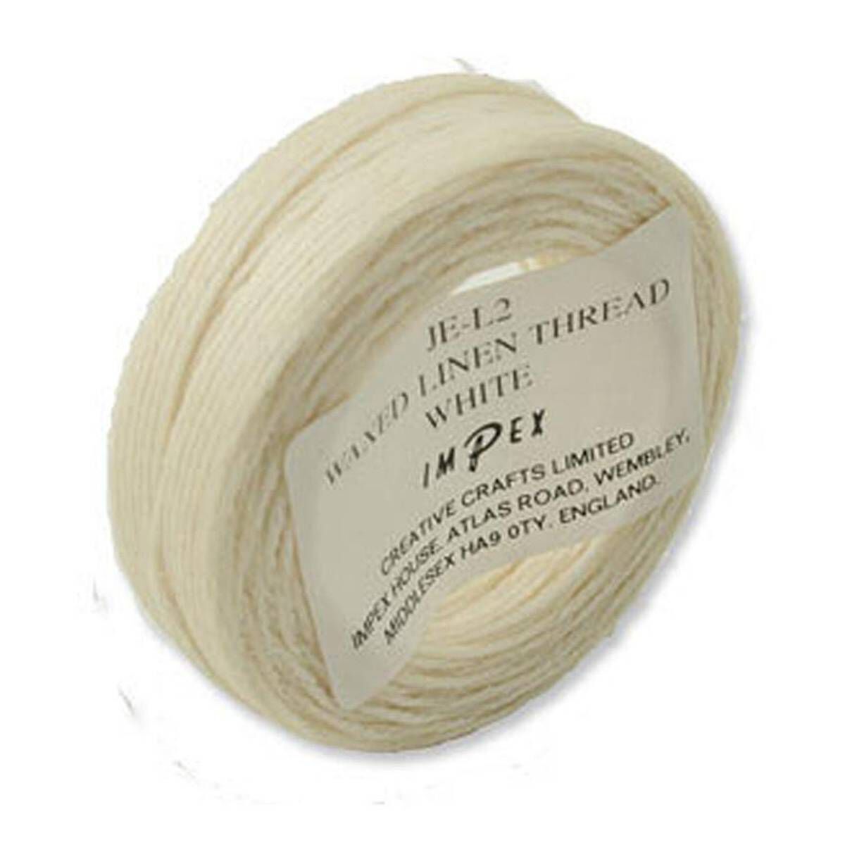 Trimits White Waxed Linen Thread 22.8 m 1 Trimits White Waxed Linen Thread 22.8 m