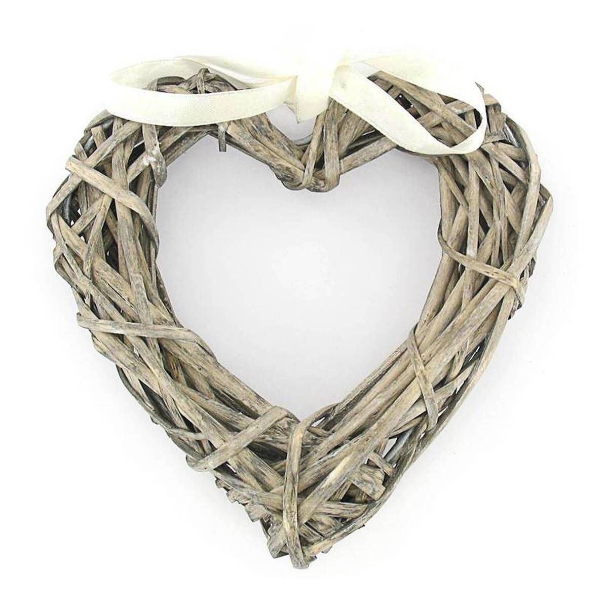 Wicker Heart Wreath 15cm x 15cm 1 Wicker Heart Wreath 15cm x 15cm
