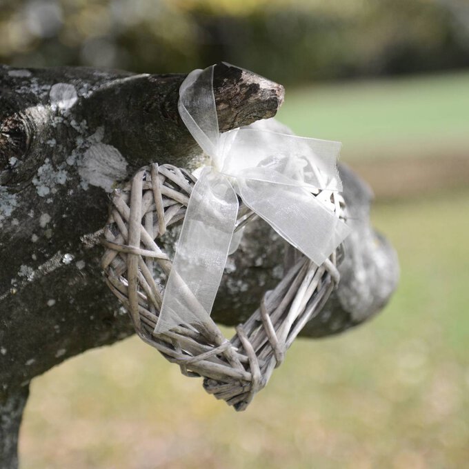 Wicker Heart Wreath 15cm x 15cm 3 Wicker Heart Wreath 15cm x 15cm