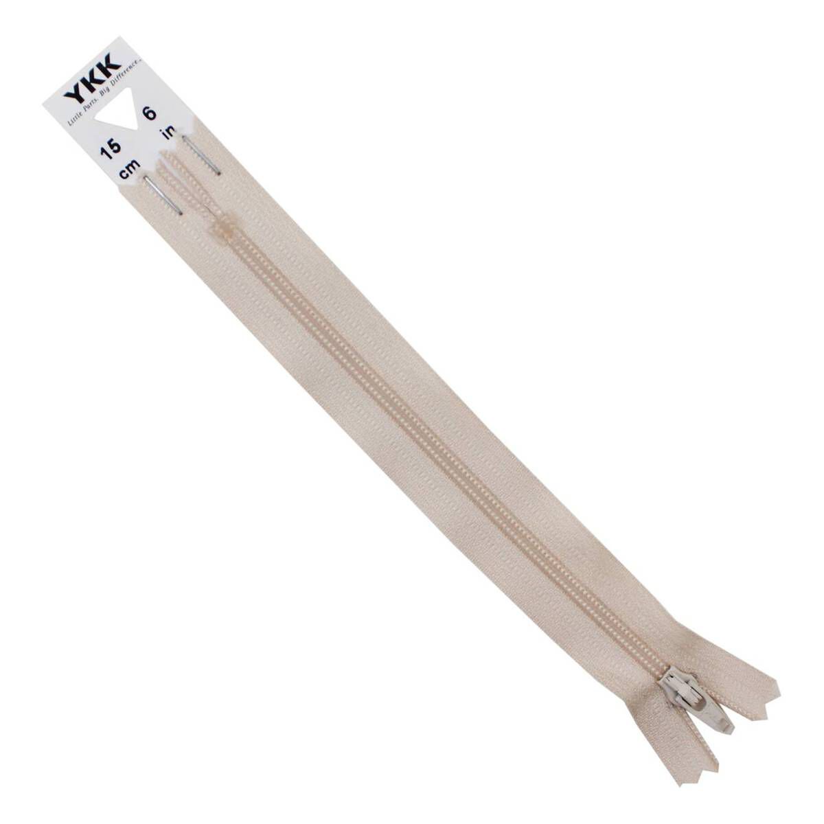 YKK Light Beige Dress and Skirt Zip 15cm 2 YKK Light Beige Dress and Skirt Zip 15cm