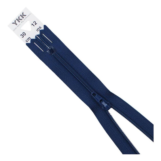 YKK Navy Blue Dress and Skirt Zip 30cm 1 YKK Navy Blue Dress and Skirt Zip 30cm