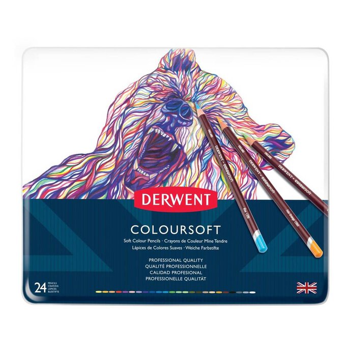 Derwent Coloursoft Pencils 24 Pack 2 Derwent Coloursoft Pencils 24 Pack