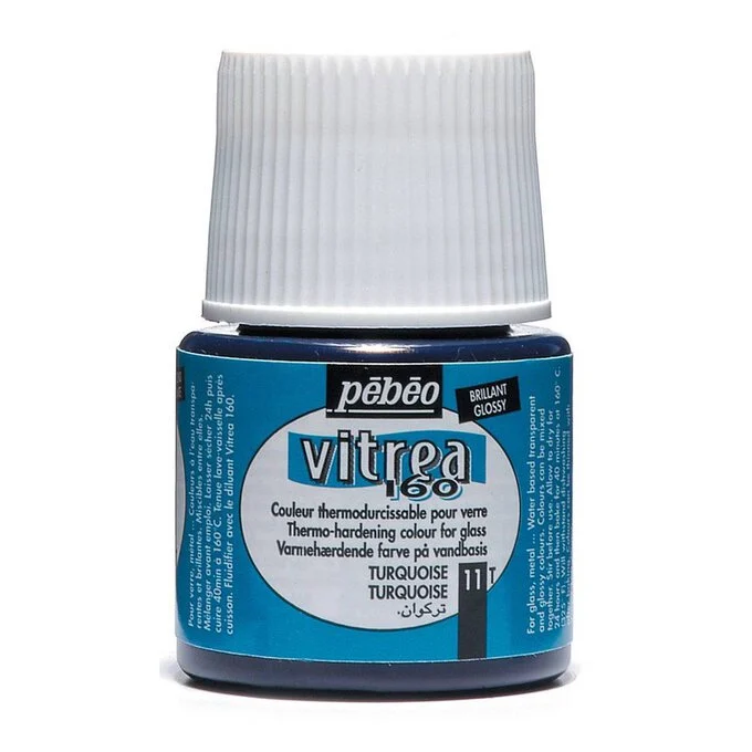 Pebeo Turquoise Vitrea 160 Paint 45ml