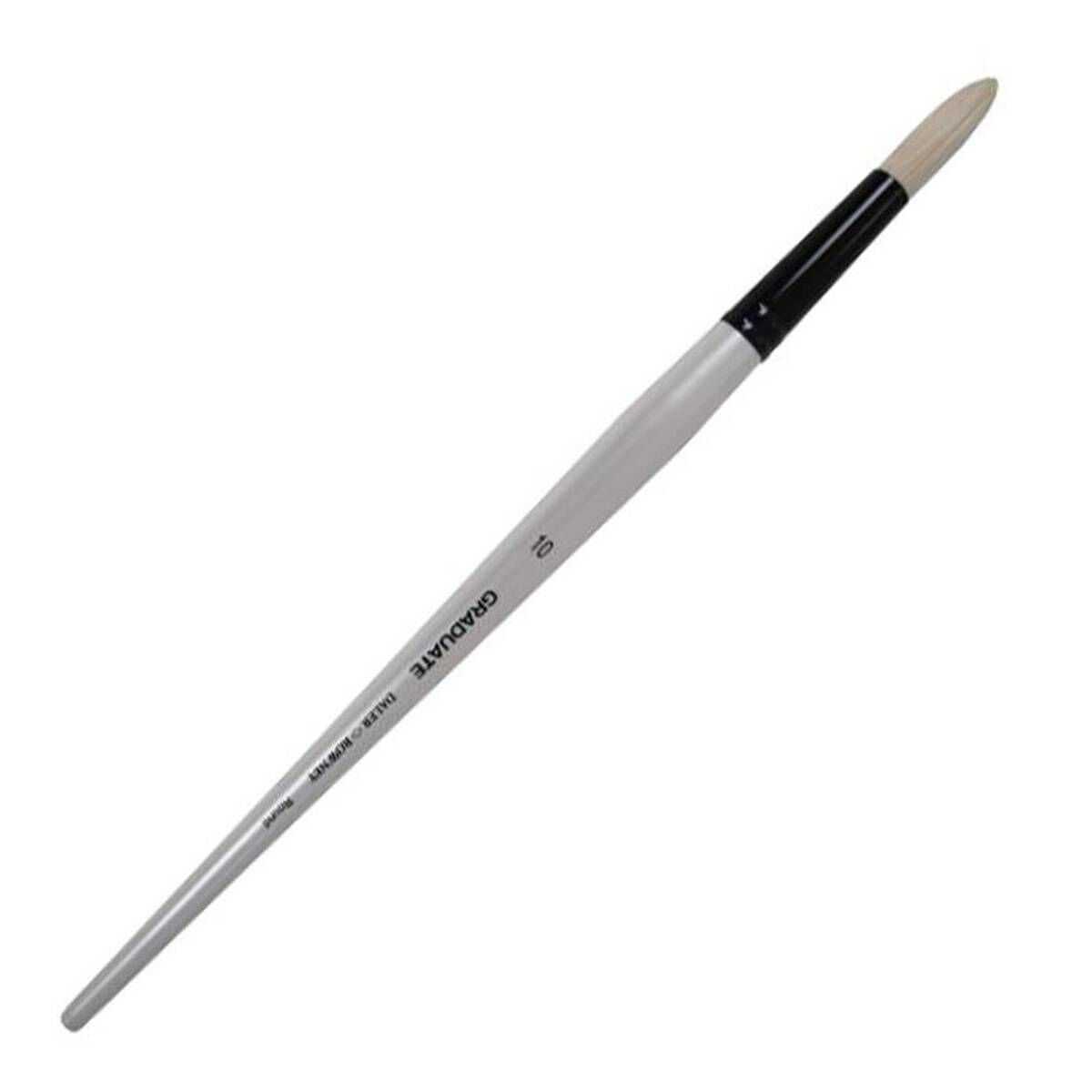 Daler-Rowney Long Handle Bristle Round Graduate Brush Size 10 White 1 Daler-Rowney Long Handle Bristle Round Graduate Brush Size 10 White