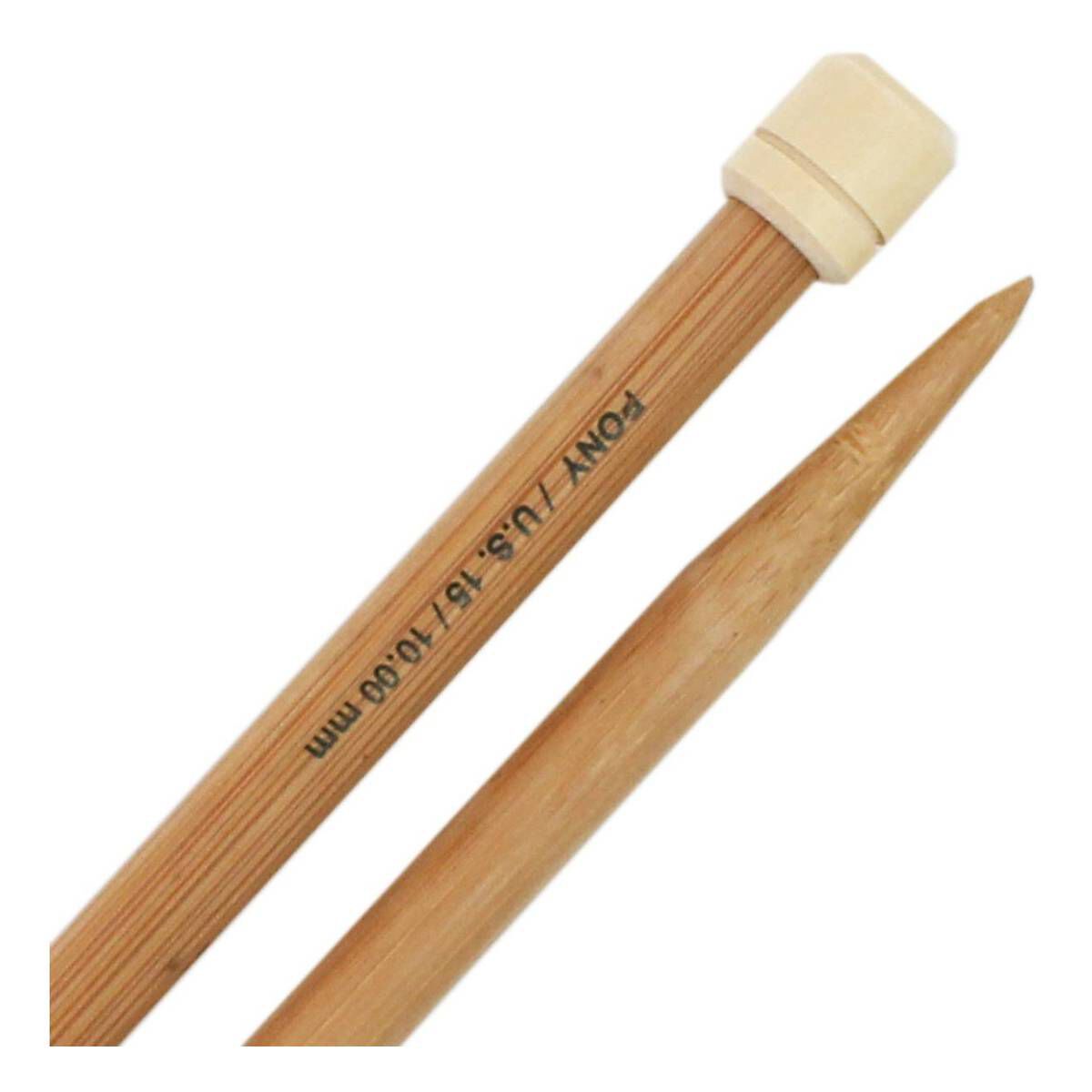 Pony Bamboo Needles 33cm 10.00mm 1 Pony Bamboo Needles 33cm 10.00mm